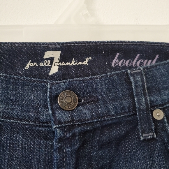 7 for all Mankind bootcut jeans embellished with Swarovski crystals Size 28 - Picture 8 of 10